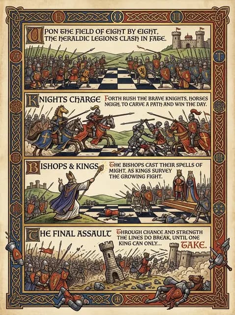 Illuminated comic style example