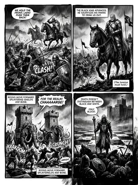 Noir comic style example